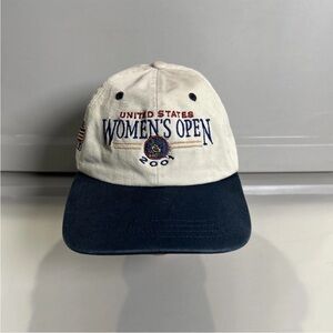 VTG 2001 US Open Women’s PINE NEEDLES Hat Adjustable W/Vintage Pin Pebble Beach